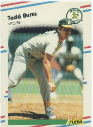 1988 Fleer Update Baseball Cards       052      Todd Burns